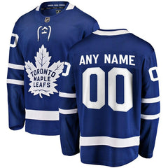 Toronto Maple Leafs Home Breakaway Custom Jersey - Blue 2019