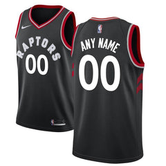 Toronto Raptors Custom Swingman Jersey Black - Statement Edition 2019