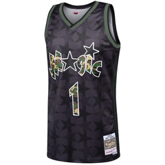 Tracy McGrady Orlando Magic Mitchell & Ness Straight Fire Camo Swingman Jersey – Black 2019