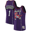 Image of Tracy McGrady Toronto Raptors Mitchell &amp; Ness 1998-99 Hardwood Classics Swingman Jersey - Purple 2019