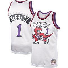 Tracy McGrady Toronto Raptors Mitchell &amp; Ness Hardwood Classics Platinum Swingman Jersey 2019
