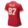 Image of Travis Kelce Kansas City Chiefs Girls Youth Game Jersey - Red 2019