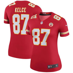 Travis Kelce Kansas City Chiefs Women's Color Rush Legend Jersey - Red 2019