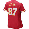 Image of Travis Kelce Kansas City Chiefs Women's Game Jersey - Red 2019