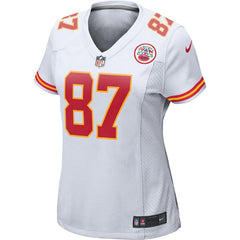 Travis Kelce Kansas City Chiefs Women's Player Game Jersey – White 2019