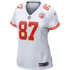 Image of Travis Kelce Kansas City Chiefs Women's Player Game Jersey – White 2019