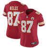 Image of Travis Kelce Kansas City Chiefs Women's Vapor Untouchable Limited Jersey – Red 2019