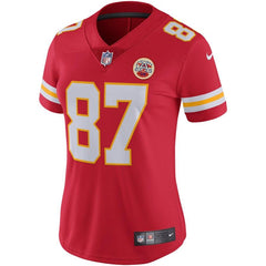 Travis Kelce Kansas City Chiefs Women's Vapor Untouchable Limited Jersey – Red 2019