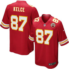 Travis Kelce Kansas City Chiefs Youth Team Color Game Jersey - Red 2019