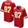 Image of Travis Kelce Kansas City Chiefs Youth Team Color Game Jersey - Red 2019