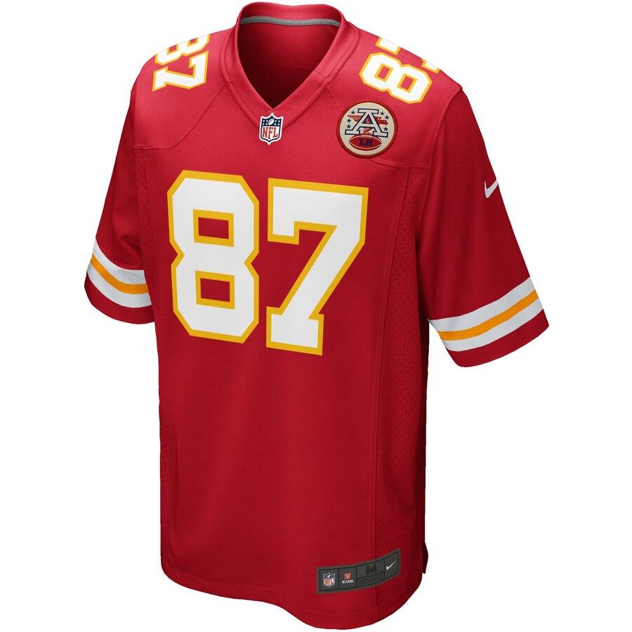 Travis Kelce Kansas City Chiefs Youth Team Color Game Jersey - Red 2019