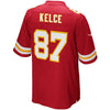Image of Travis Kelce Kansas City Chiefs Youth Team Color Game Jersey - Red 2019