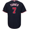 Image of Trea Turner Washington Nationals Majestic Alternate Official Cool Base Replica Player Jersey - Navy 2019