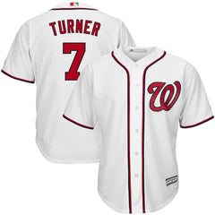 Trea Turner Washington Nationals Majestic Home Cool Base Player Jersey - White 2019