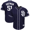 Image of Trevor Hoffman San Diego Padres Majestic Hall of Fame Induction Patch Cool Base Jersey – Navy 2019