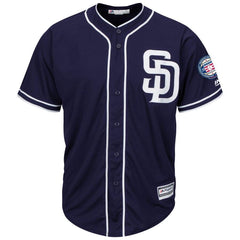 Trevor Hoffman San Diego Padres Majestic Hall of Fame Induction Patch Cool Base Jersey – Navy 2019