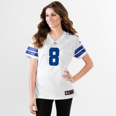 Troy Aikman Dallas Cowboys Women's Retired Game Jersey - White 2019