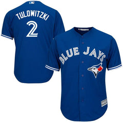 Troy Tulowitzki Toronto Blue Jays Majestic Official Cool Base Player Jersey - Royal 2019