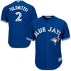 Image of Troy Tulowitzki Toronto Blue Jays Majestic Official Cool Base Player Jersey - Royal 2019