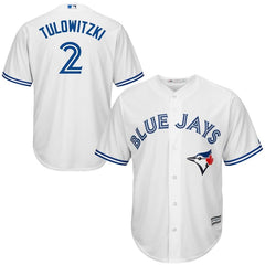 Troy Tulowitzki Toronto Blue Jays Majestic Official Cool Base Player Jersey - White 2019