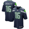 Image of Tyler Lockett Seattle Seahawks Game Jersey - Navy 2019