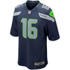 Image of Tyler Lockett Seattle Seahawks Game Jersey - Navy 2019