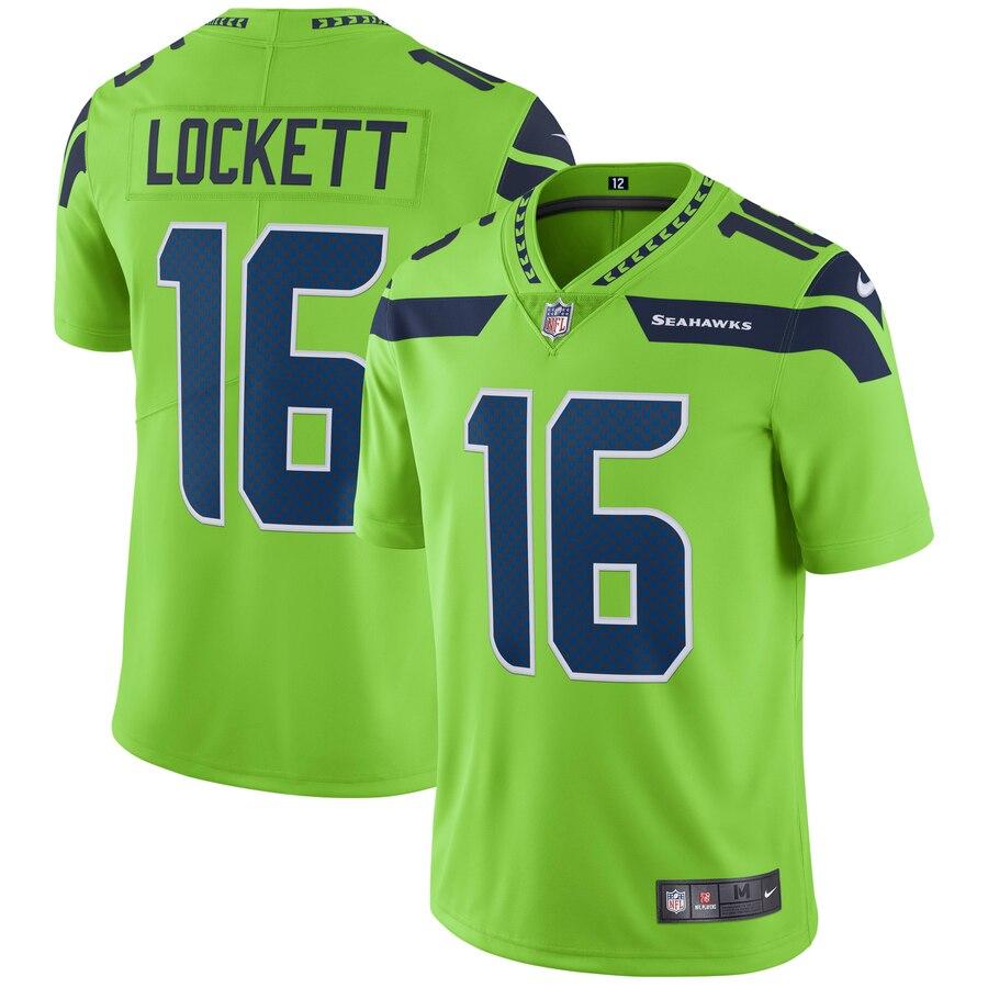 Tyler Lockett Seattle Seahawks Vapor Untouchable Color Rush Limited Player Jersey - Neon Green 2019