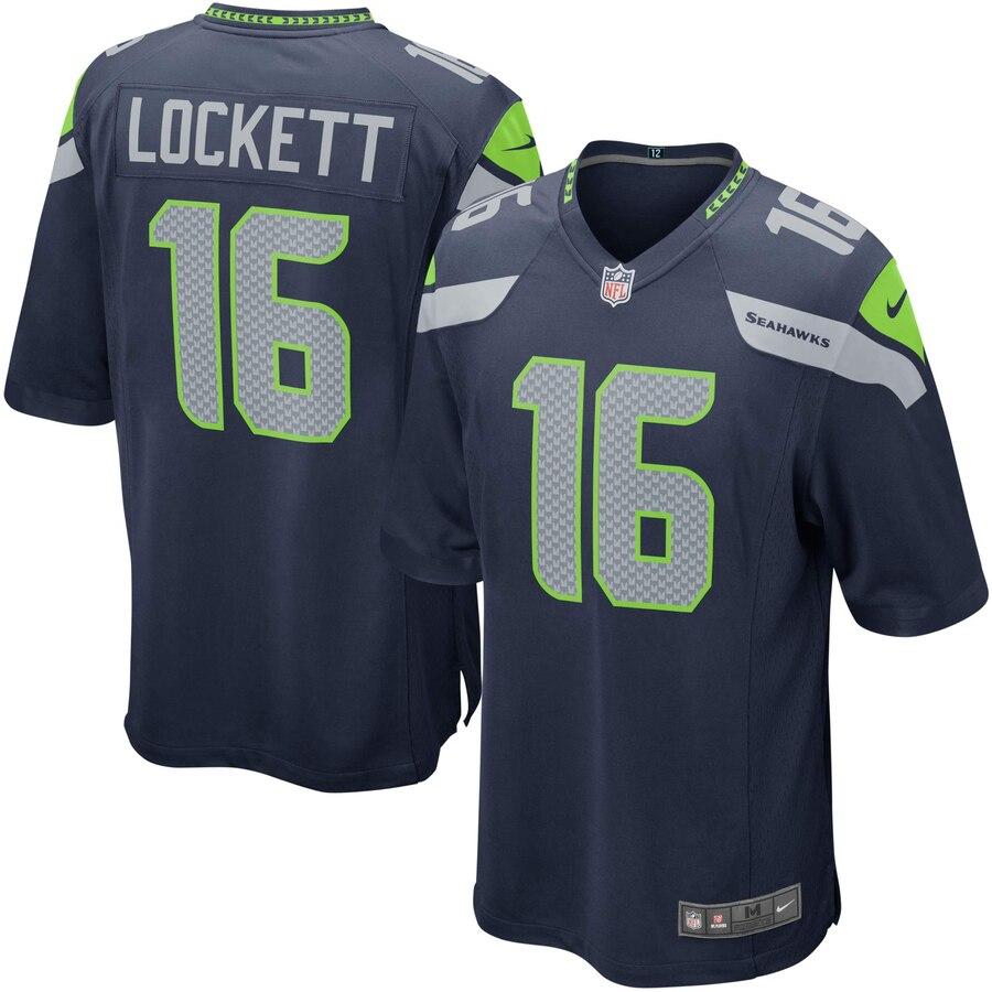 Tyler Lockett Seattle Seahawks Youth Team Color Game Jersey - College Navy 2019