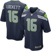 Image of Tyler Lockett Seattle Seahawks Youth Team Color Game Jersey - College Navy 2019