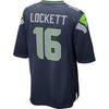 Image of Tyler Lockett Seattle Seahawks Youth Team Color Game Jersey - College Navy 2019