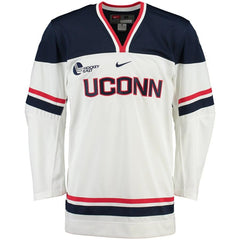 UConn Huskies NCAA Replica Hockey Jersey - White 2019