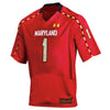 Image of Under Armour Maryland Terrapins #1 Replica Patch Master Jersey - Red 2019