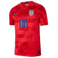 USMNT 2019 Away Replica Stadium Custom Jersey – Red 2019