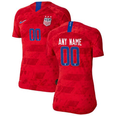 USWNT Women's 2019 Away Vapor Custom Jersey – Red 2019