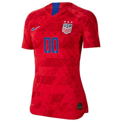 USWNT Women's 2019 Away Vapor Custom Jersey – Red 2019