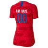 Image of USWNT Women's 2019 Away Vapor Custom Jersey – Red 2019