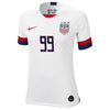 Image of USWNT Women's 2019 Home Replica Stadium "99ers" Custom Jersey – White 2019