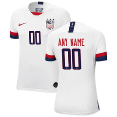 USWNT Women's 2019 Home Vapor Match Custom Jersey – White 2019