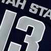 Image of Utah State Aggies #13 Replica Basketball Jersey - Navy Blue 2019