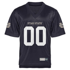 Utah State Aggies Personalized Football Name & Number Jersey - Navy Blue 2019