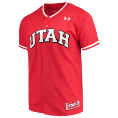 Utah Utes Under Armour NCAA Replica Baseball Performance Jersey – Red 2019