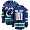 Image of Vancouver Canucks Home Breakaway Custom Jersey - Blue 2019