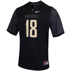 Vanderbilt Commodores College Replica Football Jersey – Black 2019