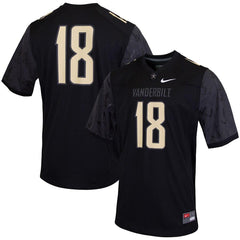 Vanderbilt Commodores College Replica Football Jersey – Black 2019