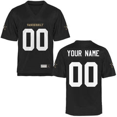 Vanderbilt Commodores Personalized Football Name &amp; Number Jersey - Black 2019