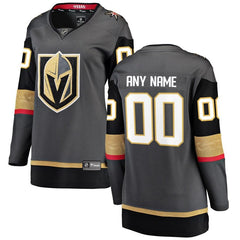 Vegas Golden Knights Women's Home Breakaway Custom Jersey - Black 2019