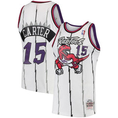 Vince Carter Toronto Raptors Mitchell &amp; Ness 1997-98 Hardwood Classics Swingman Jersey - White 2019