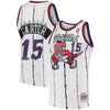 Image of Vince Carter Toronto Raptors Mitchell &amp; Ness 1997-98 Hardwood Classics Swingman Jersey - White 2019
