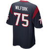 Image of Vince Wilfork Houston Texans Game Jersey - Navy Blue 2019