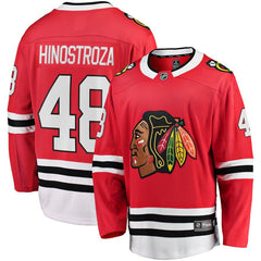 Vinnie Hinostroza Chicago Blackhawks Youth Breakaway Player Jersey – Red 2019